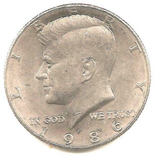 1986 P Kennedy Half Dollar - Au - Bu