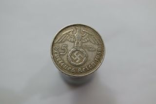 Germany Third Reich 5 Reichsmark 1936 F Silver B19 K9788