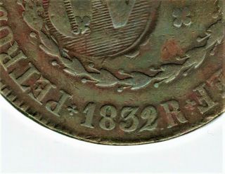 1832/1 - R 80 - Reis Cstpd " 40 " Scarce Overdate Vf Coin 4 Only - - Bosco