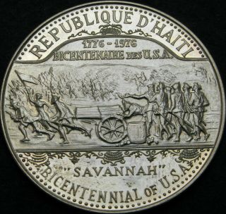 Haiti 25 Gourdes 1974 Proof - Silver - Bicentenary Of The United States - 3515 ¤