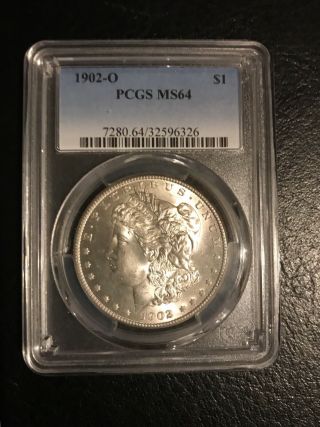 1902 O Morgan Silver Dollar $1 Pcgs Ms 64