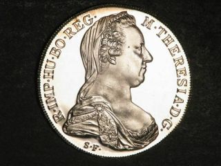 Austria 1780 1 Thaler Maria Theresa Silver Proof Restrike