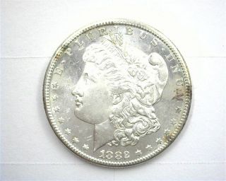 1882 - S Morgan Silver Dollar Gem Uncirculated Pl Obv.  Dmpl