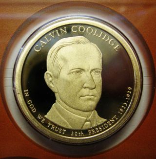 2014 - S Calvin Coolidge Dcam Proof Presidential Dollar Bargain Priced S&h