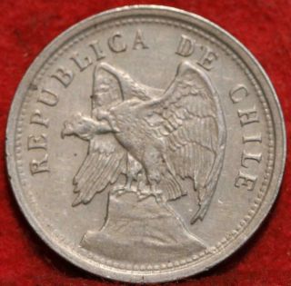 1924 Chile 20 Centavos Foreign Coin