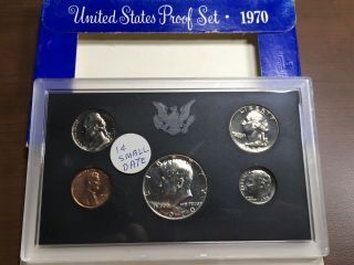 1970 Us Proof Set With 1970 - S Small Date Lincoln Memorial Cent