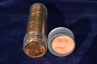 1959 P Lincoln Cent Roll - Uncirculated