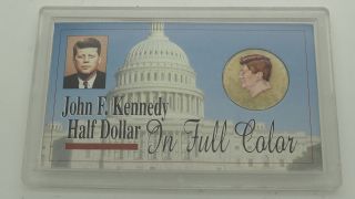 Us 1996 - P John F.  Kennedy Half Dollar In Full Color (american Historic Soc)