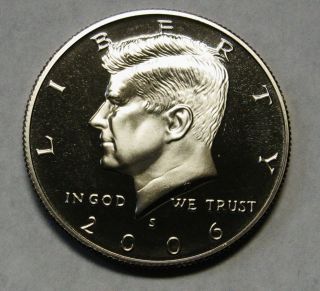 2006 - S Clad Proof John F Kennedy Half Dollar Flashy Gem Examples Dutch