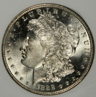 1888 - O MORGAN DOLLAR - NGC MS63 - BLAST WHITE AND PRICED RIGHT 2