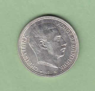 1930 Denmark 2 Kroner Silver Coin - 2