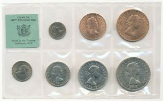 1965 Coins Of Zealand Royal London 7 - Coin Set