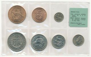 1965 Coins of Zealand Royal London 7 - Coin Set 2