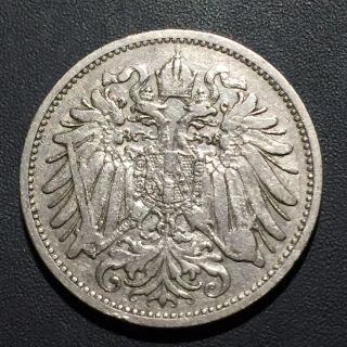 Old Foreign World Coin: 1894 Austria 20 Heller