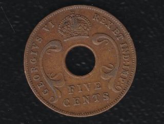 East Africa 5 Cents 1943