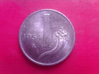 Italy 1 Lire 1954 R Jul03