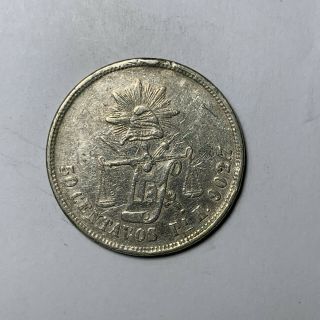 1879 Pi H Mexico Silver 50 Centavos