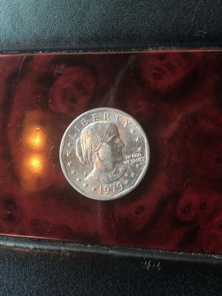 Rare 1979 P Susan B Anthony Dollar Coin $1 [wide Rim] Near Date Circulated