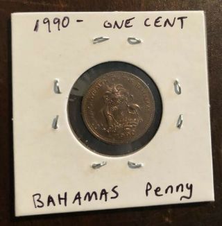Bahamas 1 Cent 1990 Starfish Penny Foreign Currency