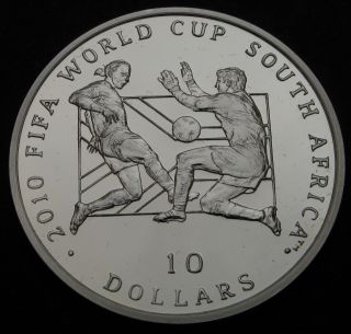 Sierra Leone 10 Dollars 2009 Proof - Silver - Fifa World Cup - 547