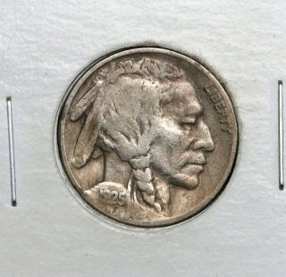 1925 - S 5c Buffalo Nickel Fine Better Date Split Planchet Error On Reverse