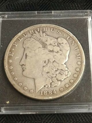 1884 - P Morgan Silver Us One Dollar $1 American Coin