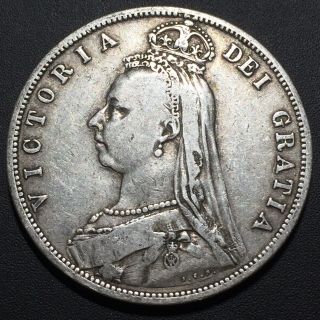 Old World Coin: 1887 Great Britain Half Crown.  925 Silver,  Check Out My