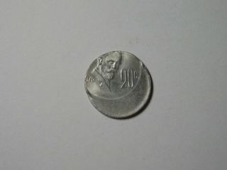 1975 Mexico 20 Twenty Centavos Coin 40 Off Center Error
