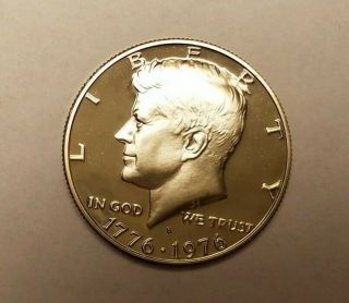 1976 S Kennedy Half Dollar Gem Cameo Clad Proof Us Coin