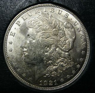 1921 - S Morgan Silver Dollar Grading Choice Bu Bargain Priced Shipped B1