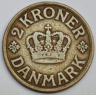 Denmark 2 Kroner 1926 Km 825.  1