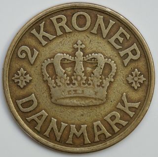 DENMARK 2 Kroner 1926 KM 825.  1 2