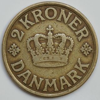 DENMARK 2 Kroner 1926 KM 825.  1 3