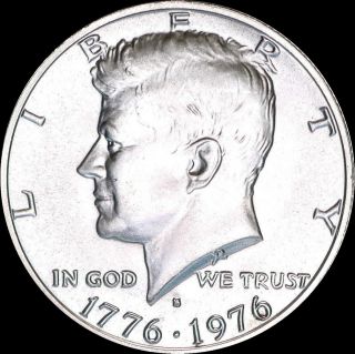 1976 S Kennedy Half Dollar Gem Cameo Clad Proof Us Coin