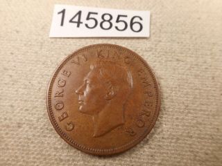 1941 Zealand One Penny Higher Grade Collector Album Coin - 145856
