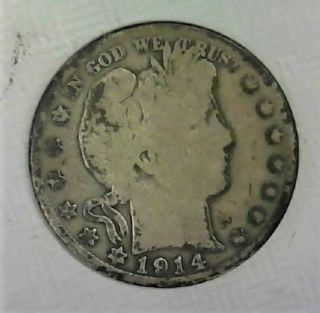 Early Year 1914 S Barber Half Buy It Now