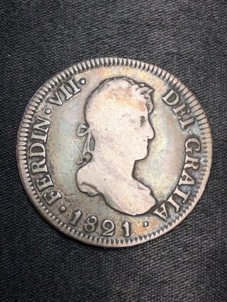 1821 Bolivia Silver 2 Reales