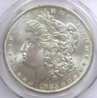 1883 - O Morgan Silver Dollar Pcgs Ms64 Blast White