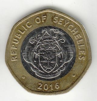 Seychelles 10 Rupees 2016 Turtle Ef,  239h By Coinmountain