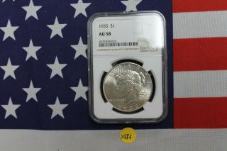 1935 Peace Silver Dollar - Ngc Au58 (x686)