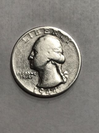 1944 P Silver Washington Quarter 90 $0.  25