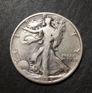 1944 D 50c Liberty Walking Silver Half Dollar Us Coin