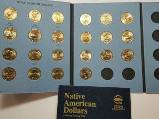 Complete 22 Coin Set - 2009 - 2019 P&d Sacagawea Native American Dollars Jim Thorpe