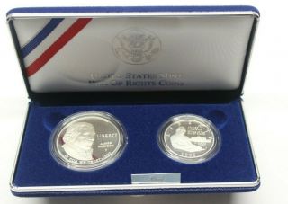 1993 Bill Of Rights 2 Coin Silver Proof Set