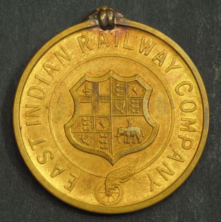 1911,  India (british).  Rare " East Indian Railway Company / Royal Visit " Medal.