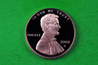 2008 - S Deep Cameo Lincoln Penny Us Gem Proof Coin