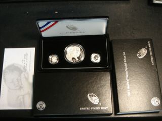 2015 US March of Dimes Special Silver 3 Coin Set Dollar Reverse Proof Dime 8
