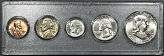 1954 - S San Francisco Uncirculated Coin Year Set In Whitman Holder A1540
