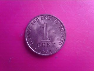 Malaya And British Borneo 1 Cent 1962 Unc Coin Aug23