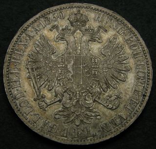 Austria 1 Florin 1860 A - Silver - Franz Joseph I.  - Xf - - 1705